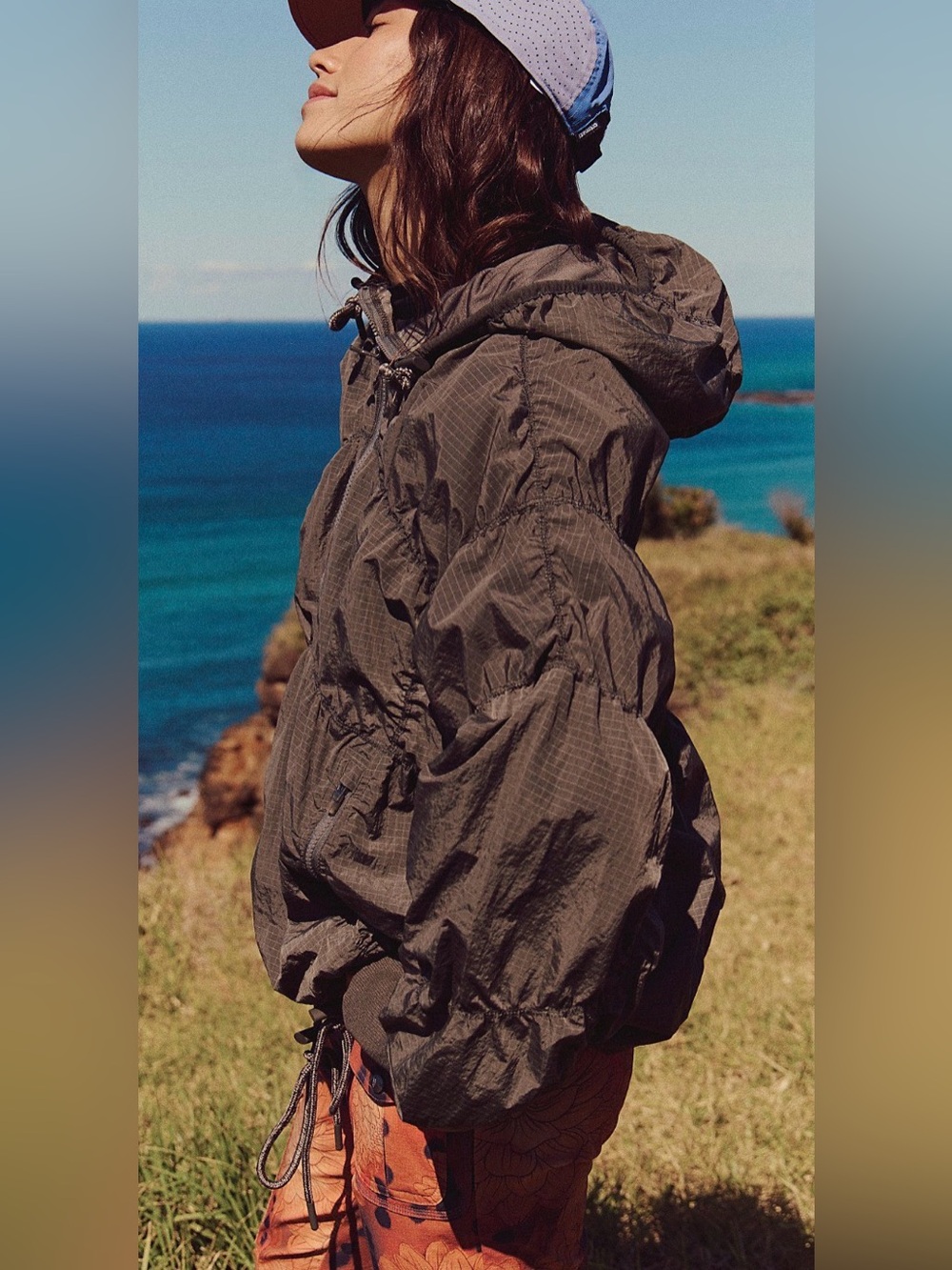 FP Movement by Free People Happy Camper Pullover Olive Green Hooded jacket